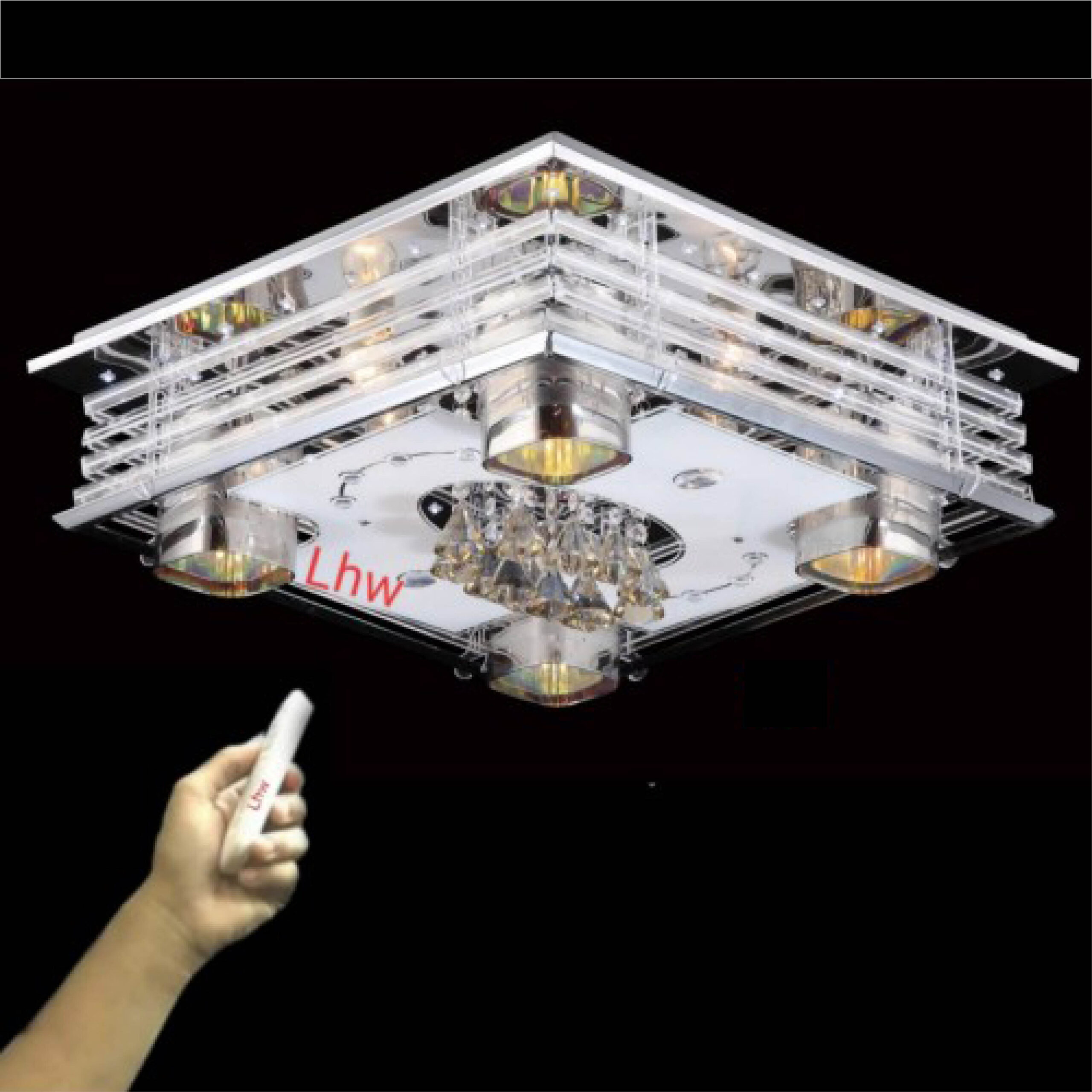 Lampu plafon remote